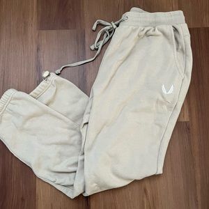 ASRV RainPlus Lightweight Relaxed Fit Ivory Cream Beige Sweatpants Men’s Size M